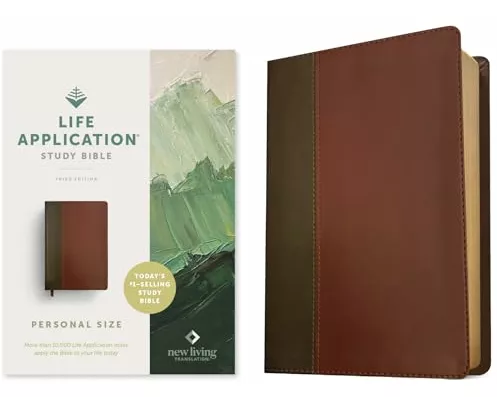 NLT Life Application Study Bible, Third Edition, Mahaogany