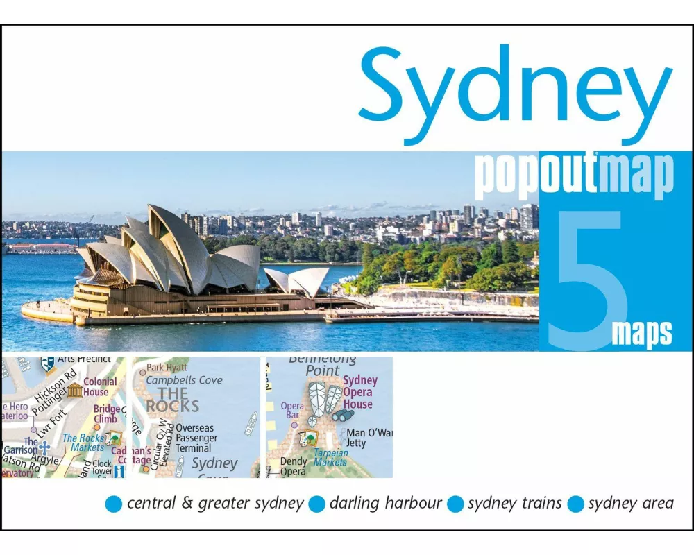 Sydney PopOut Map - pocket-size, pop up map of Sydney city centre
