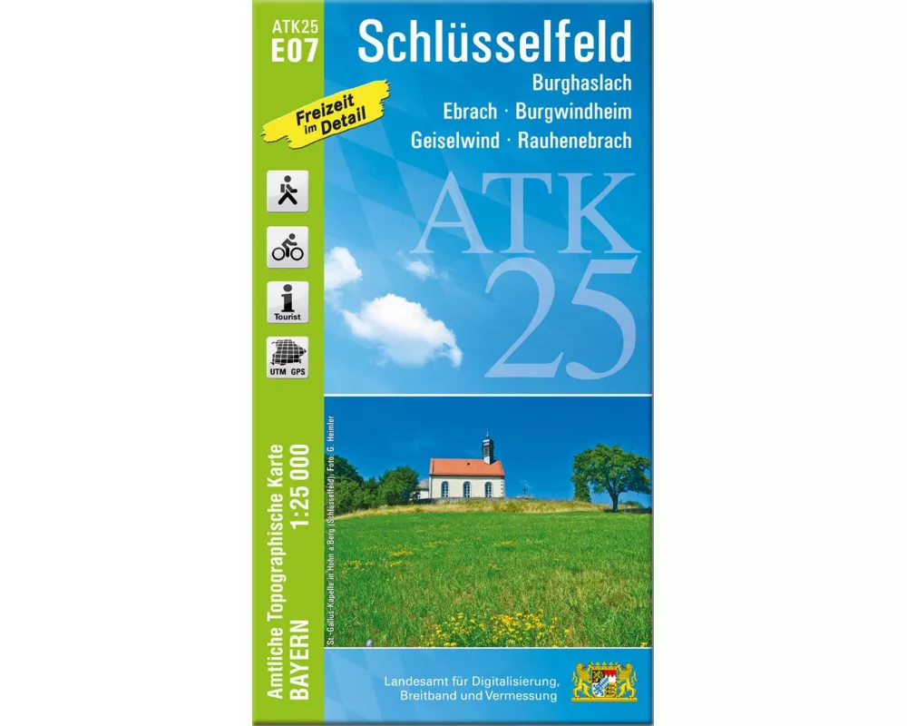 ATK25-E07 Schlüsselfeld (Amtliche Topographische Karte 1:25000)