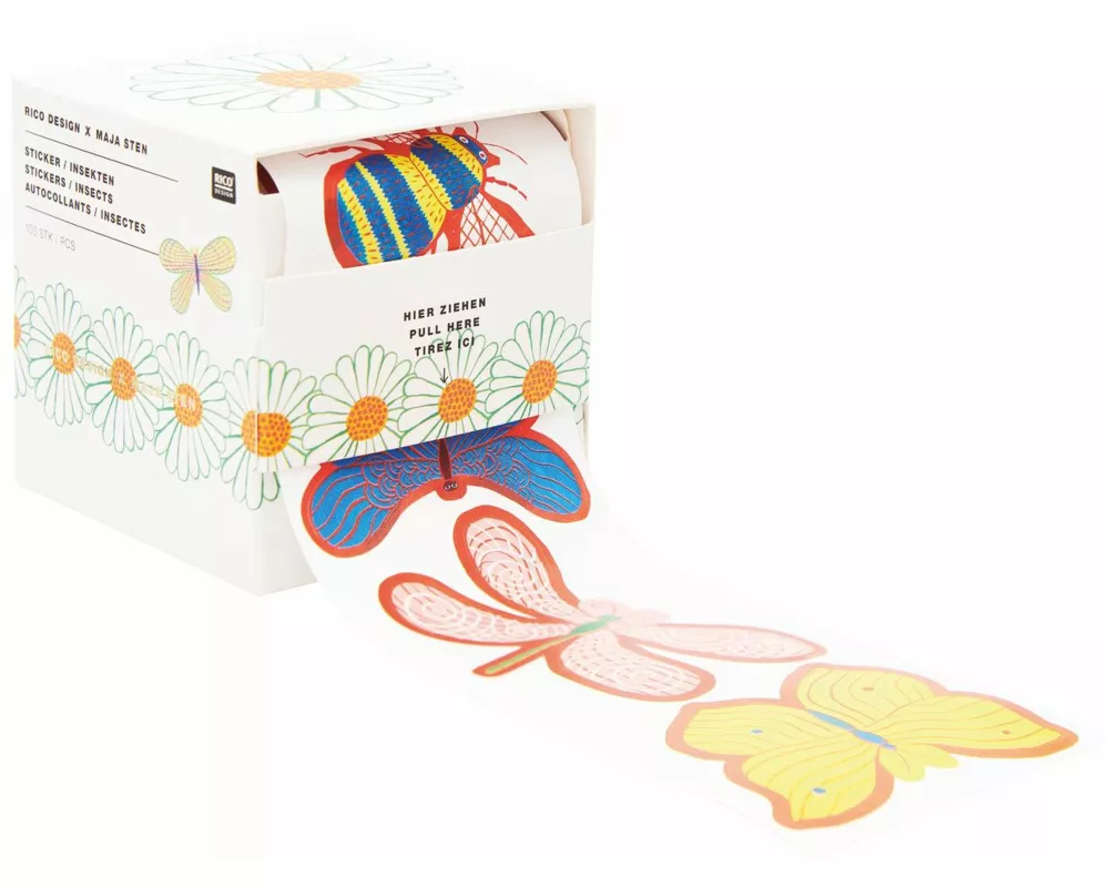 Sticker Midsommar Magic, Insekten FSC MIX, 100 Stk