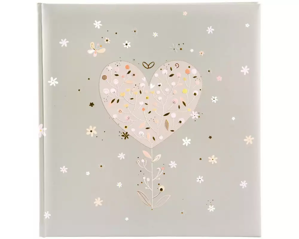 Goldbuch Hochzeitsalbum Elegant Hearts Mehrfarbig