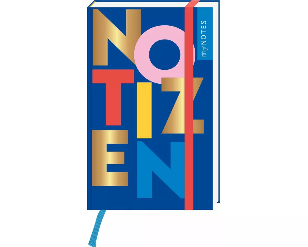 myNOTES Papeterie: Notizbuch A6 NOTIZEN – COLOR POP