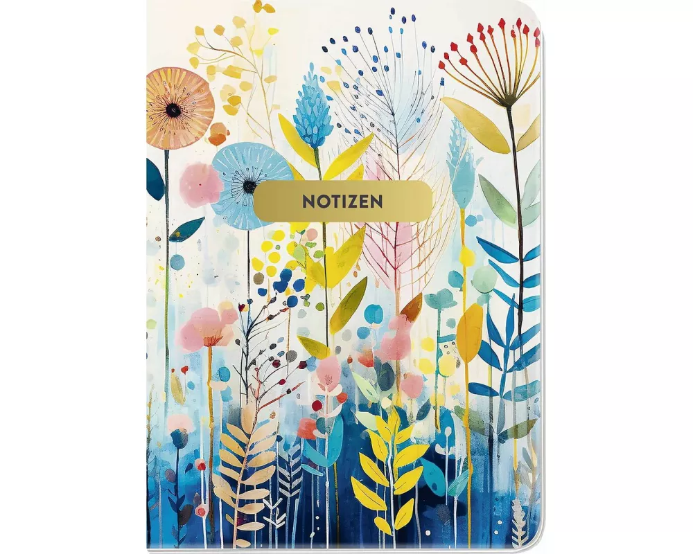Notizheft Blumenglück Blumenwiese