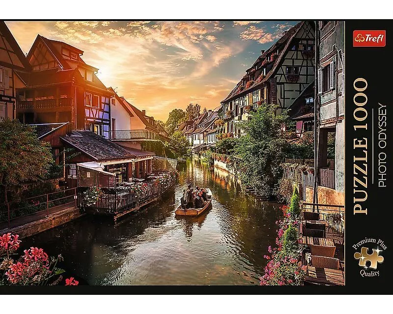 Puzzle Premium Plus 1000 - Klein Venedig in Colmar, Frankreich