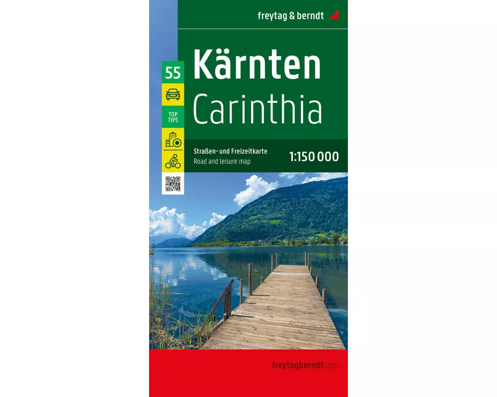 Kärnten, Straßen- und Freizeitkarte 1:150.000, freytag & berndt