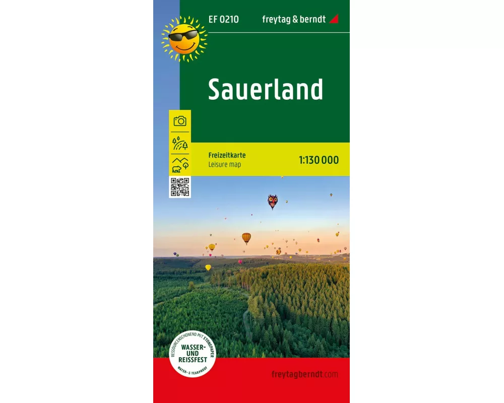 freytag & berndt Freizeitkarte Sauerland 1:130.000