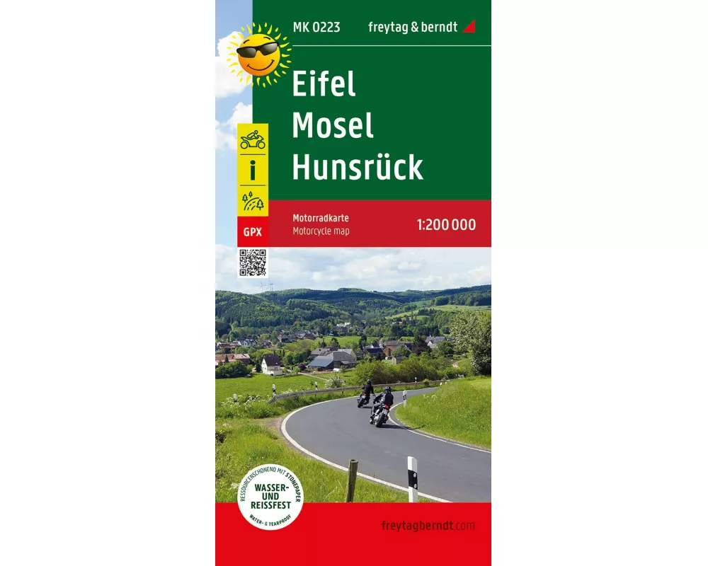 freytag & berndt Motorradkarte Eifel - Mosel - Hunsrück 1:200.000