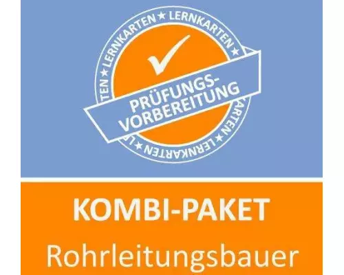 Kombi-Paket Rohrleitungsbauer Lernkarten