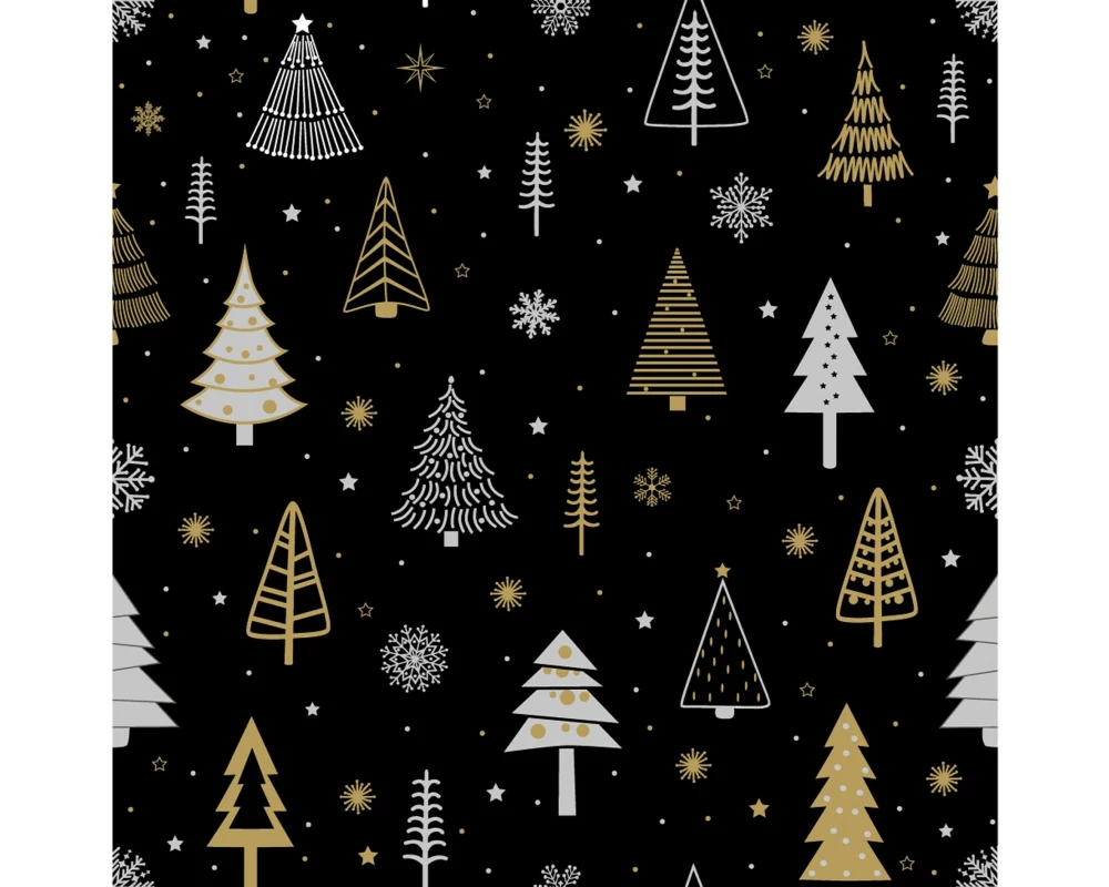 Paper + Design Servietten Glittery Trees 33 x 33 cm, 20 Stück
