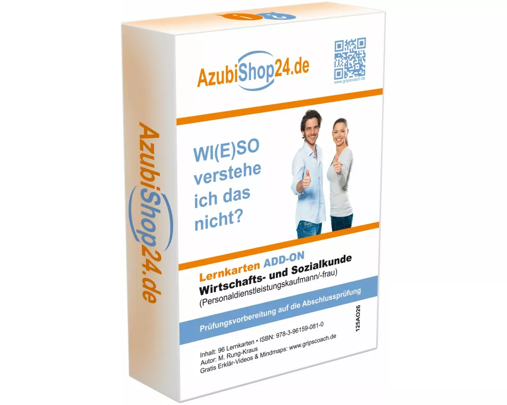 Lernkarten WISO Wirtschafts- und Sozialkunde Personaldienstleistungskaufmann / Personaldienstleistungskauffrau Prüfungsvorbereitung WISO Prüfung