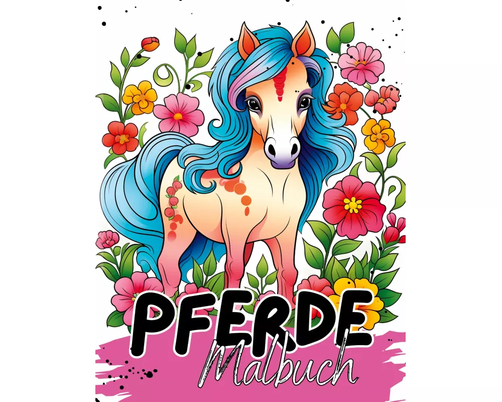 Malbuch Pferde