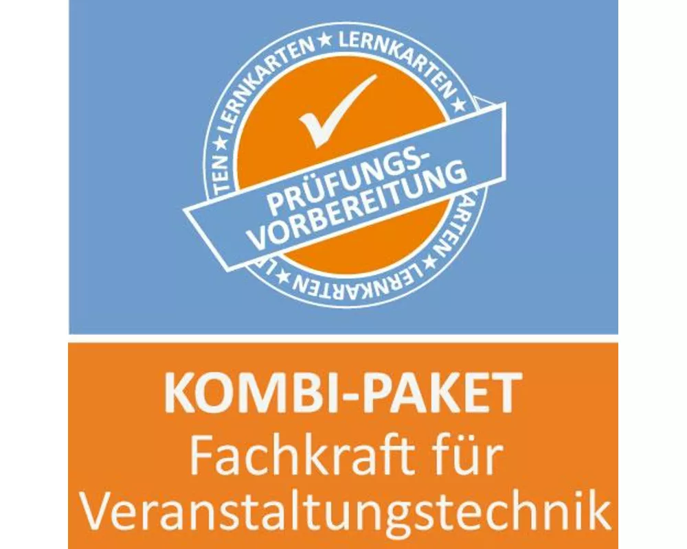 Kombi-Paket Fachkraft für Veranstaltungstechnik Lernkarten