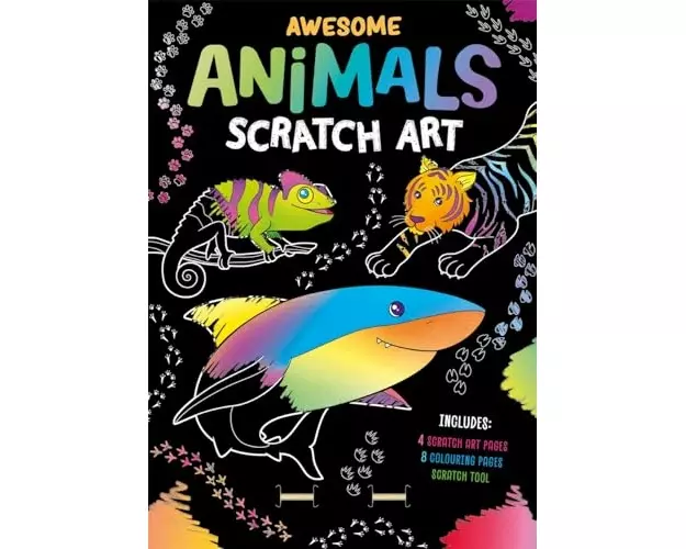 Awesome Animals Scratch Art