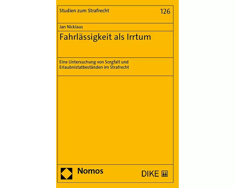 Fahrlässigkeit als Irrtum
