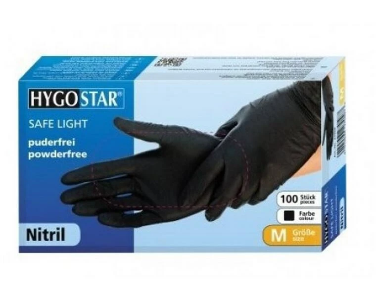 hygostar Safe Light Einweghandschuhe Nitril Grösse M