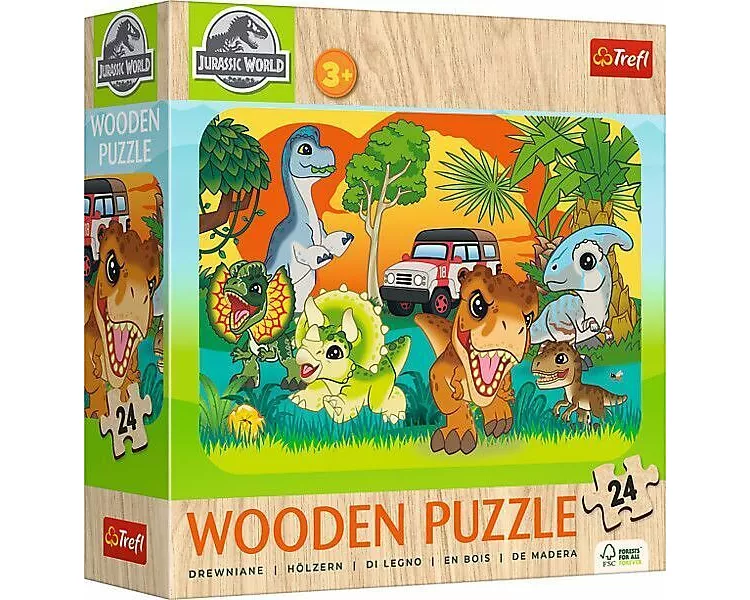 Holz Puzzle Junior 24 - Jurassic World