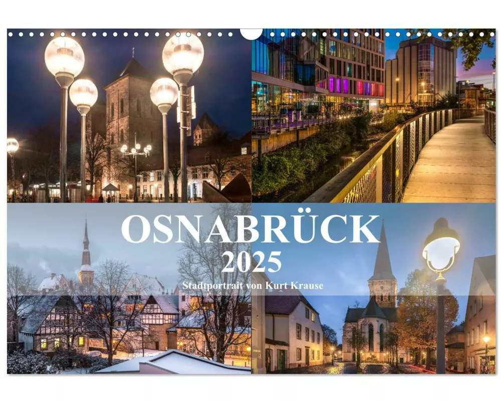 Stadtportrait Osnabrück (Wandkalender 2025 DIN A3 quer), CALVENDO Monatskalender