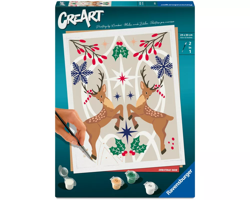 CreArt Adults Trend - Weihnachtlicher Hirsch