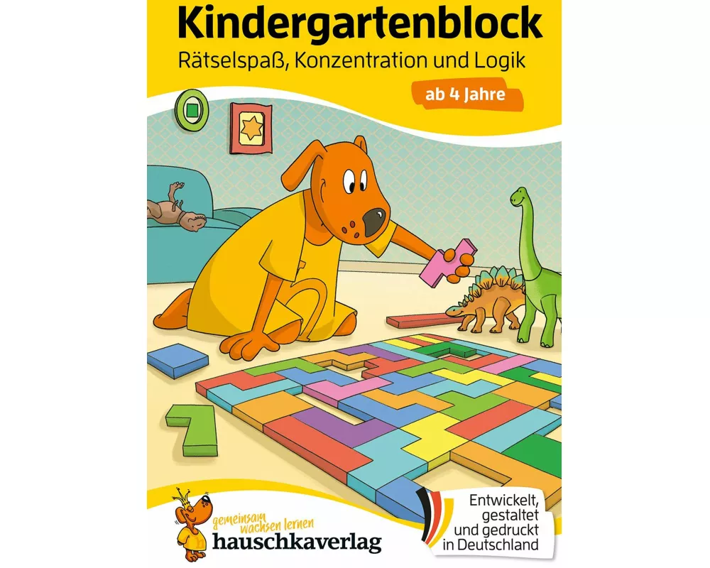 Kindergartenblock ab 4 Jahre - Rätsel-Spaß, Konzentration und Logik
