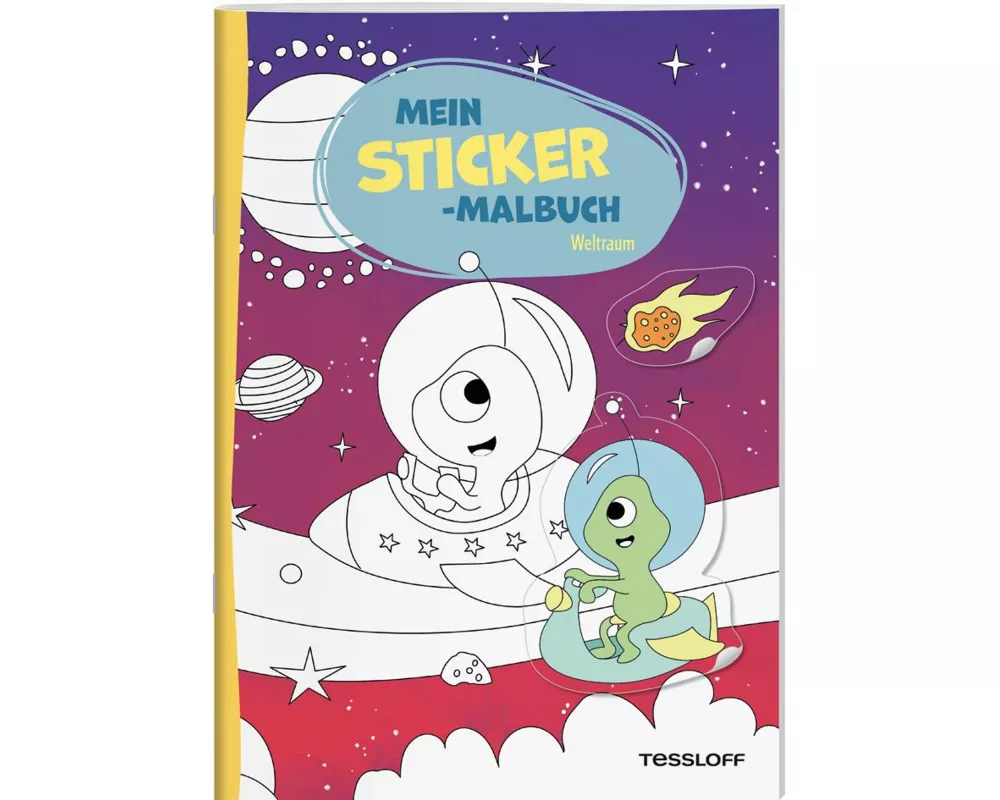 Mein Sticker-Malbuch. Weltraum