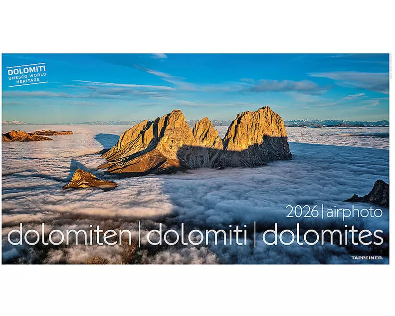 Luftbildkalender Dolomiten 2026