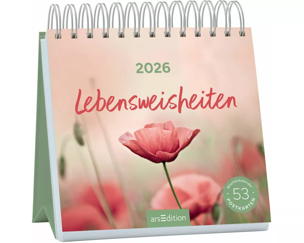 Postkartenkalender Lebensweisheiten 2026