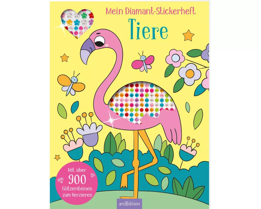 Mein Diamant-Stickerheft – Tiere