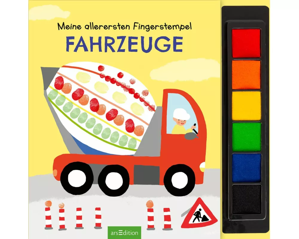 Meine allerersten Fingerstempel Fahrzeuge