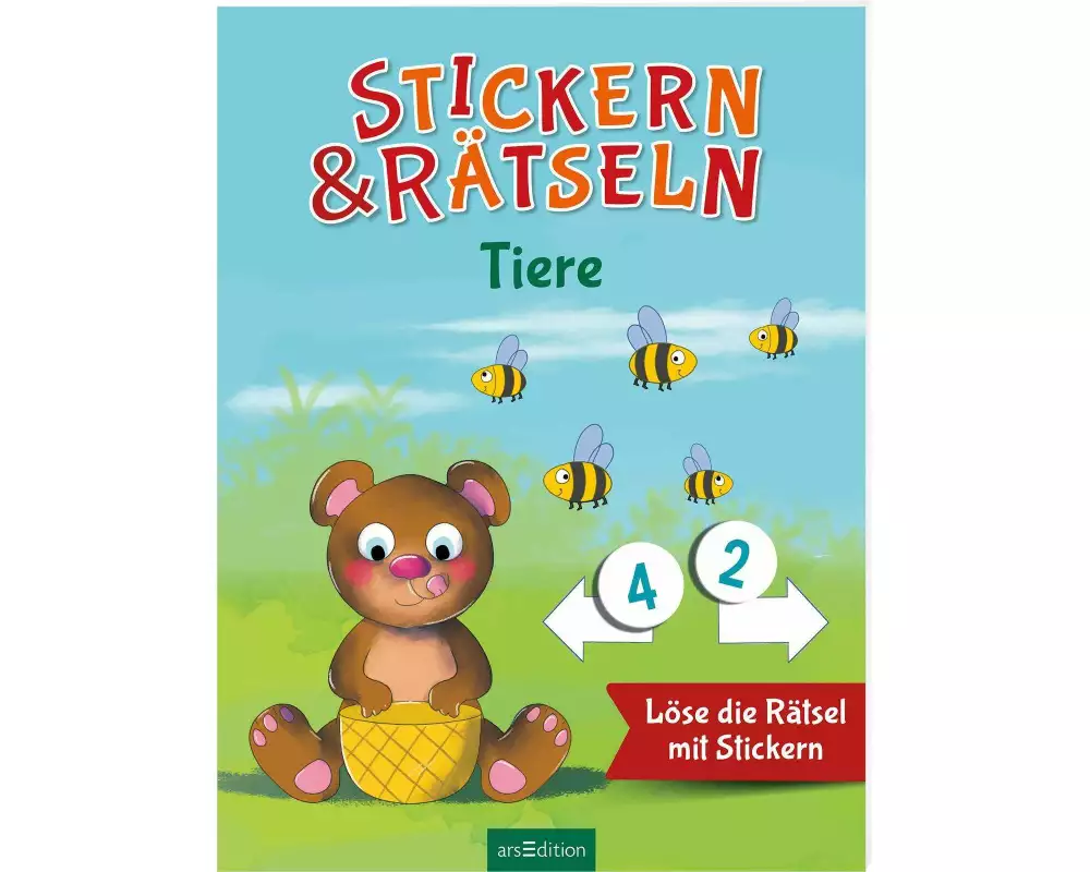 Stickern & Rätseln – Tiere