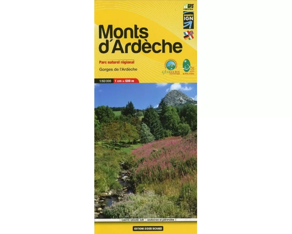Libris Wanderkarte 11. Monts d'Ardèche 1 : 60 000
