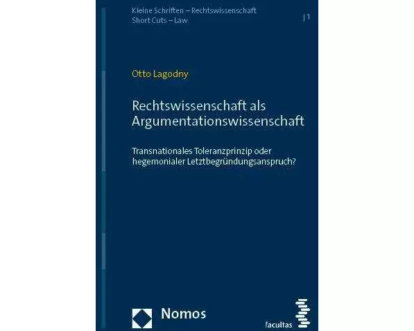 Rechtswissenschaft als Argumentationswissenschaft