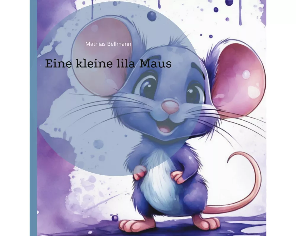 Eine kleine lila Maus