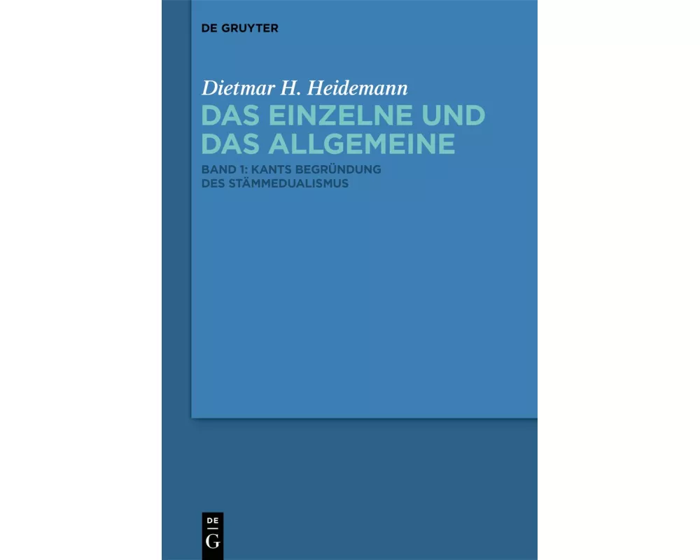 Kants Begründung des Stämmedualismus