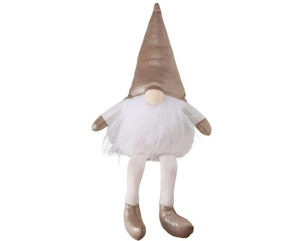 Boltze Weihnachtsfigur Rono Beige/Weiss
