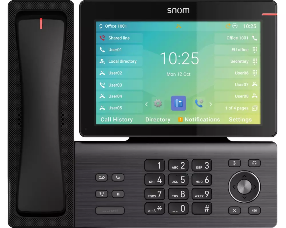 snom Tischtelefon D895M Schwarz
