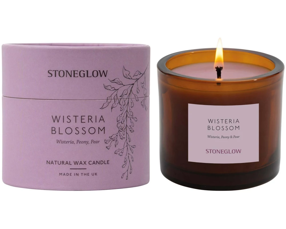 Stoneglow Duftkerze Wisteria Blossom 200 g