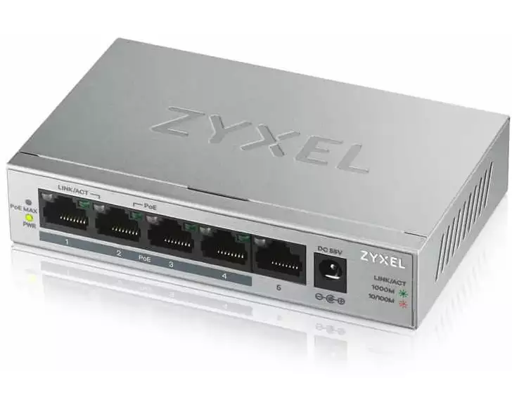 Zyxel PoE+ Switch GS1005HP 5 Port