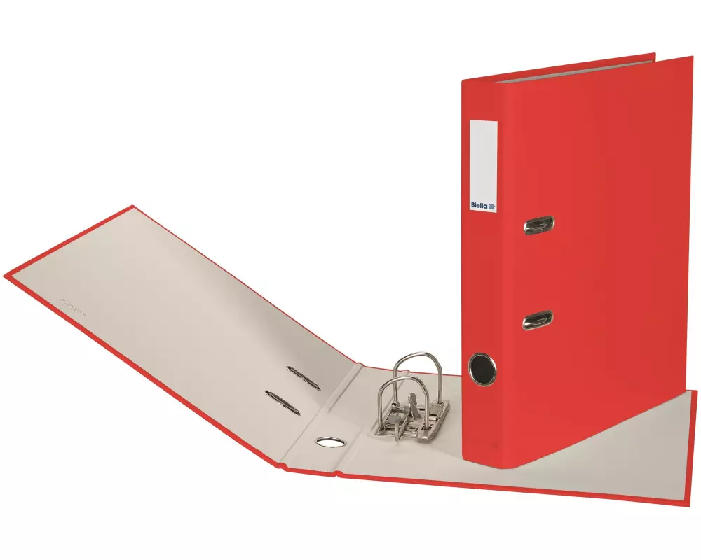Biella Ordner Plasticolor A4 4 cm, Rot