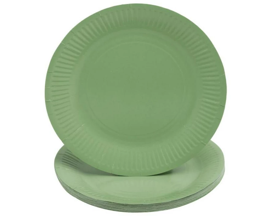 PRO nappe Einwegteller Oliv 20 Stück