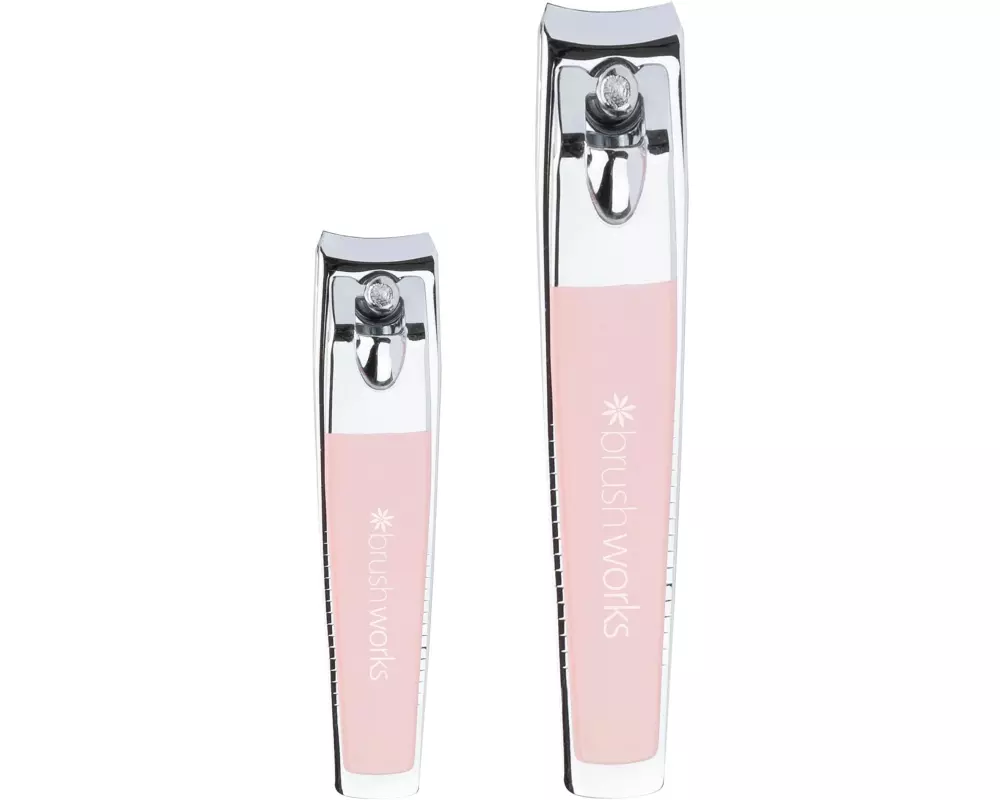 Brushworks Toe & Nail Clipper Set Edelstahl, Silberfarben