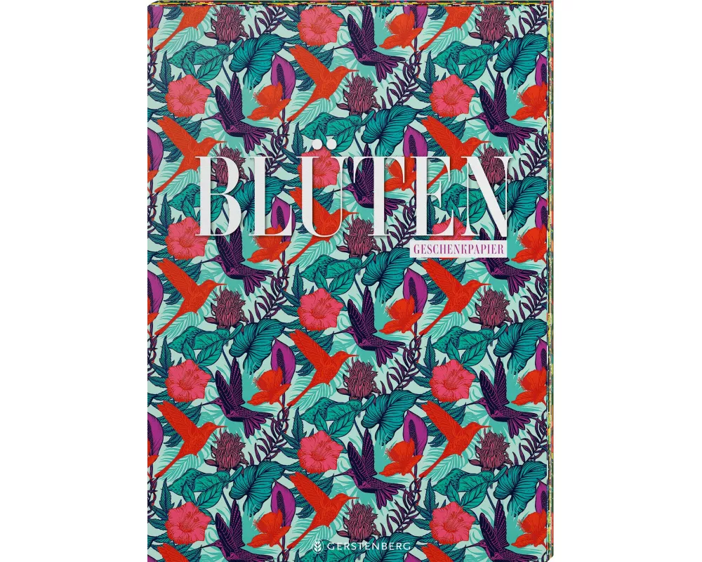 Geschenkpapier-Heft Blüten