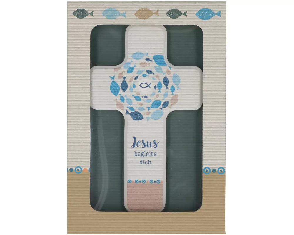 Jesus begleite dich. Kinderholzkreuz