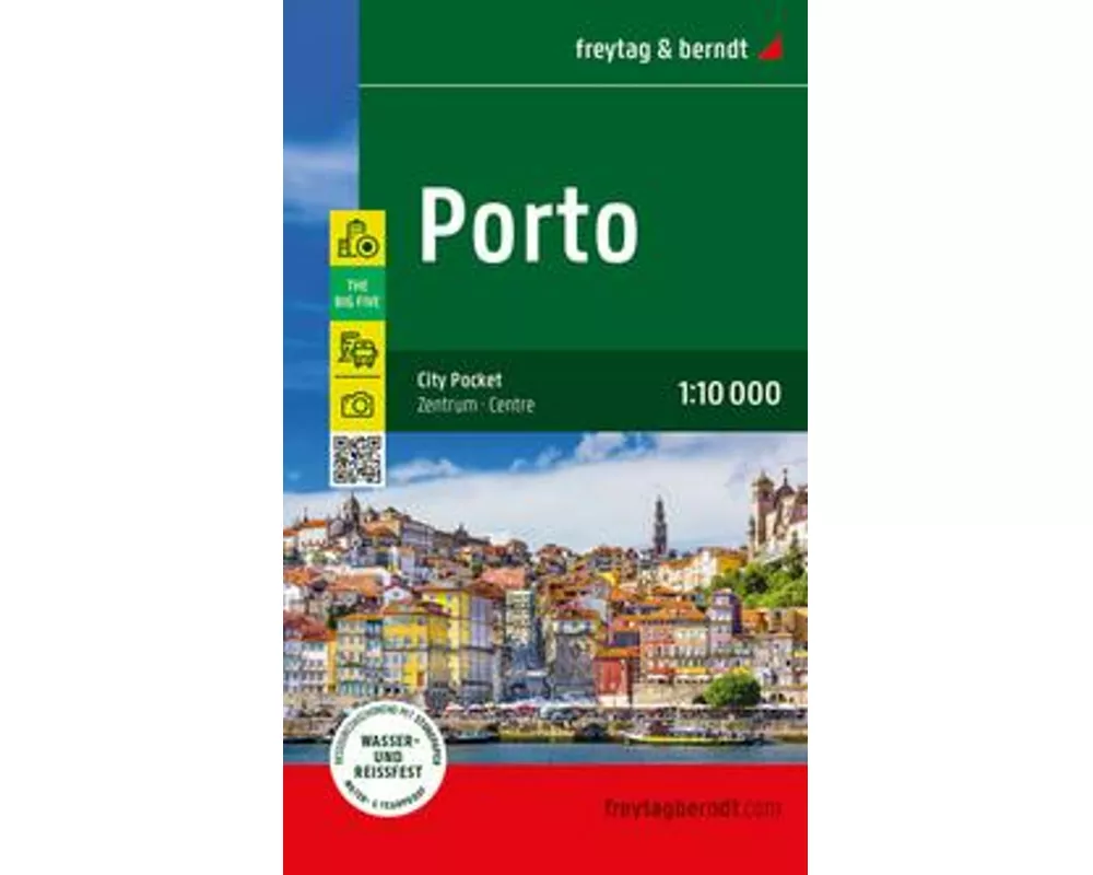 Porto, Innenstadtplan 1:10.000, freytag & berndt