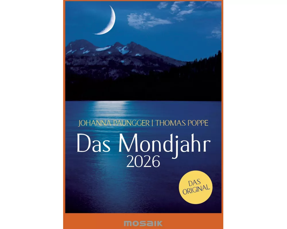 Das Mondjahr 2026 - s/w Taschenkalender