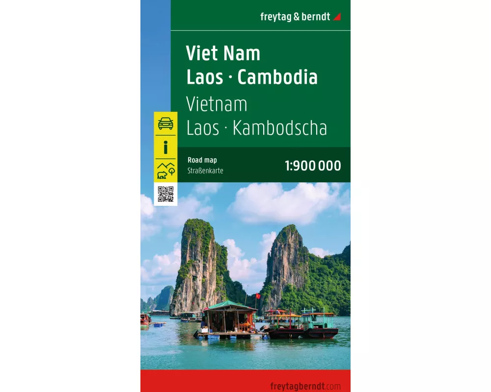 freytag & berndt Straßenkarte Vietnam - Laos - Kambodscha 1:900.000