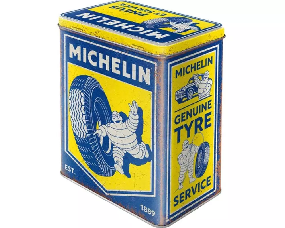 Nostalgic Art Vorratsdose Michelin 3 l, Blau/Gelb
