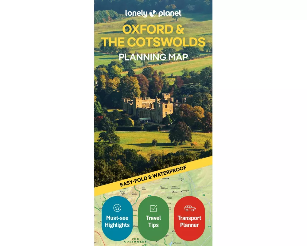 Lonely Planet Oxford & the Cotswolds Planning Map