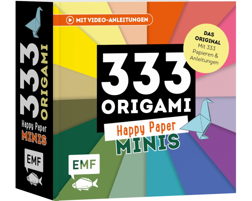 333 Origami Minis – Happy Paper – Dein dekorativer Wendeblock zum kreativen Falten & Notieren