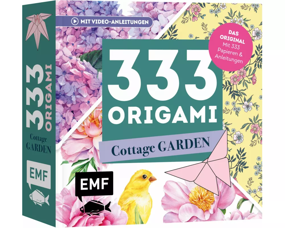 333 Origami – Cottage Garden – Wunderschöne Papiere falten für Blumen-Fans