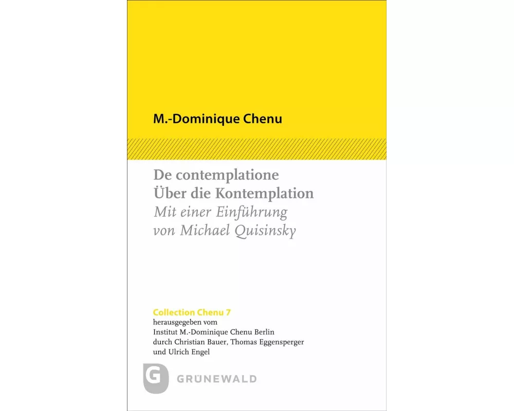 De contemplatione / Über die Kontemplation